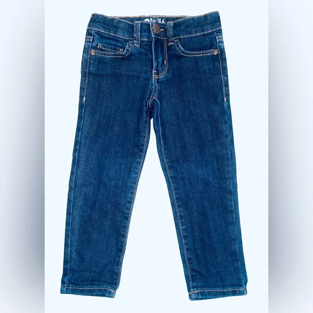 OshKosh B'gosh Super Skinny Dark Wash Toddler Jeans Size 2T Everyday Wear